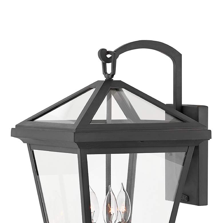Image 4 Hinkley Alford Place 20 1/2 inch Black and Clear Glass Outdoor Wall Light more views
