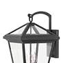 Hinkley Alford Place 20 1/2" Black and Clear Glass Outdoor Wall Light