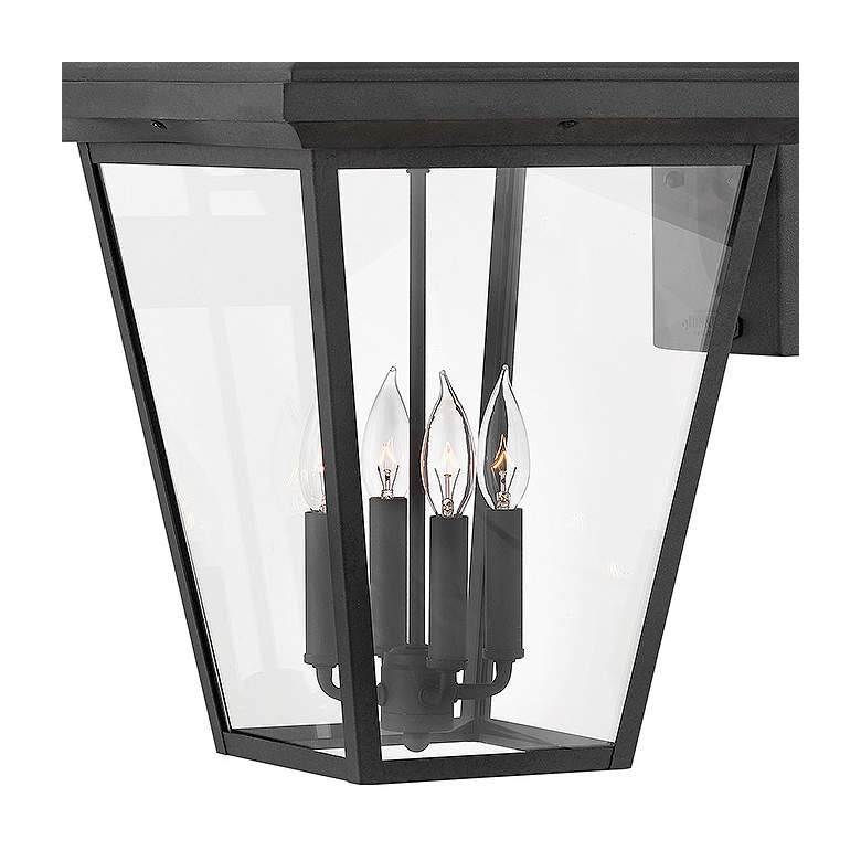 Image 3 Hinkley Alford Place 24" High Black Lantern Outdoor Wall Light more views