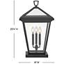 Thumbnail3 of Hinkley Alford Place 26" High Museum Black Pier Mount Lantern more views