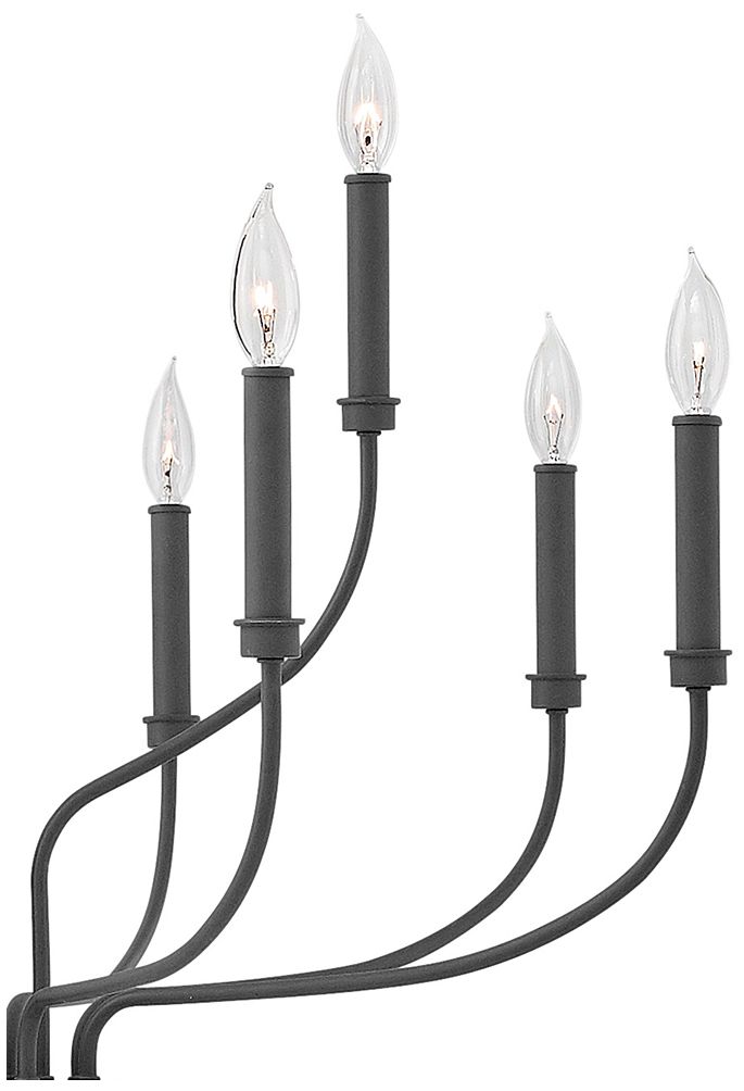 Thumbnail4 of Hinkley Alister 32" Wide Two Tier Bronze Candelabra Chandelier more views