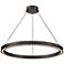 Hinkley Althea 38" Wide Satin Black LED Ring Chandelier