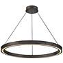 2_Hinkley Althea 38" Wide Satin Black LED Ring Chandelier more views