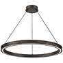 4_Hinkley Althea 38" Wide Satin Black LED Ring Chandelier more views