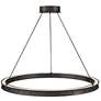 5_Hinkley Althea 38" Wide Satin Black LED Ring Chandelier more views