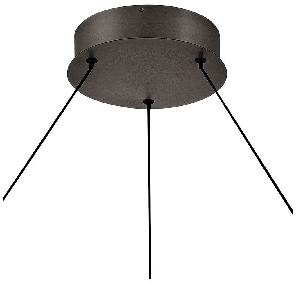 Hinkley Althea 38" Wide Satin Black LED Ring Chandelier