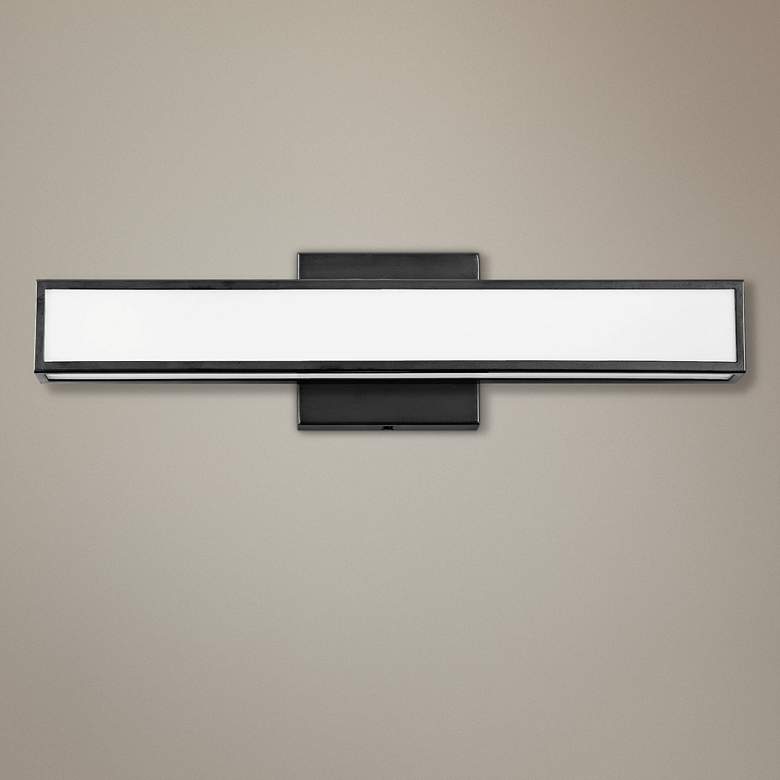 Image 1 Hinkley Alto 18 inch Wide Modern Black and White Linear LED Bath Light