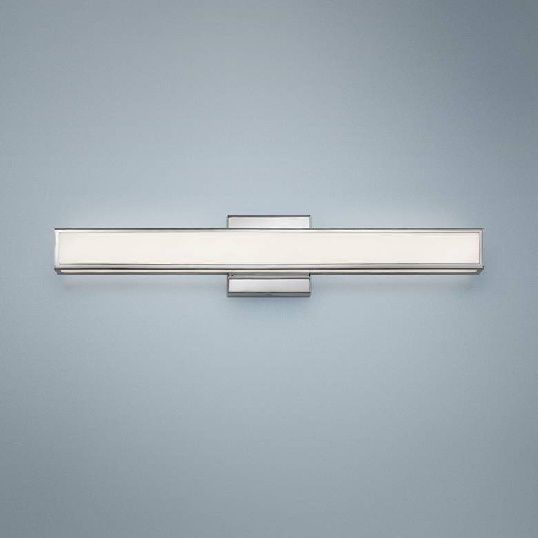 Image 1 Hinkley Alto 24 inch Wide White and Chrome Modern LED Bath Light