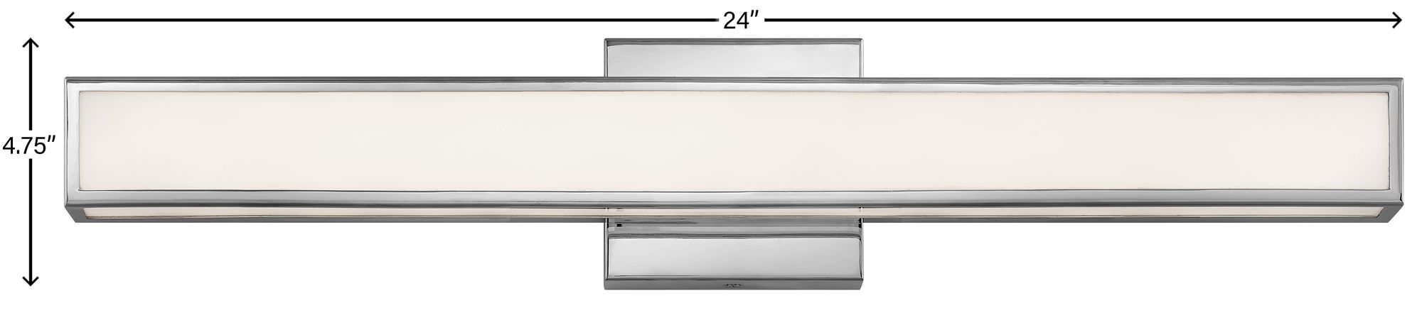 Image 6 Hinkley Alto 24" Wide White and Chrome Modern LED Bath Light more views