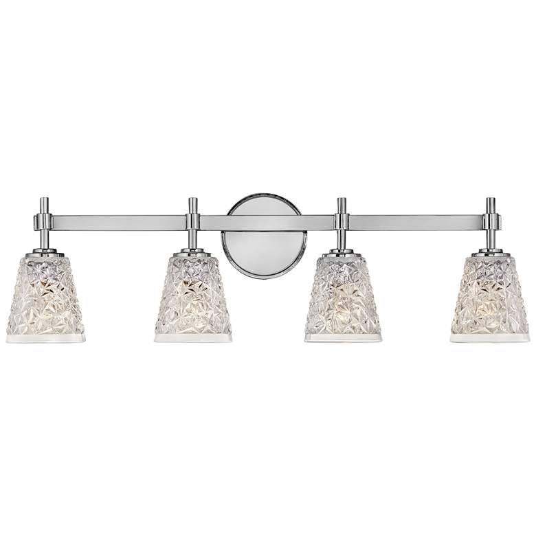 Image 1 Hinkley Amabelle 32 1/2 inch Wide Chrome 4-Light Bath Light