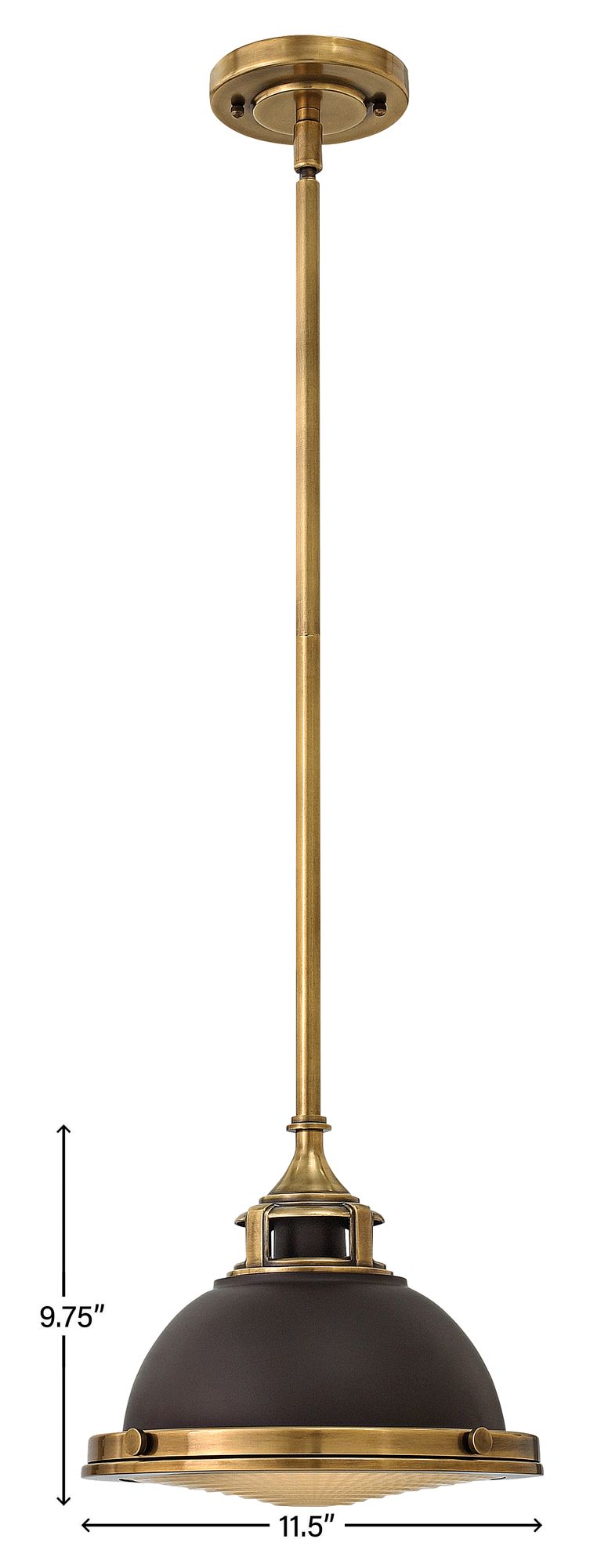 Hinkley Amelia 11 1/2" Wide Buckeye Bronze Small Mini-Pendant Pendant