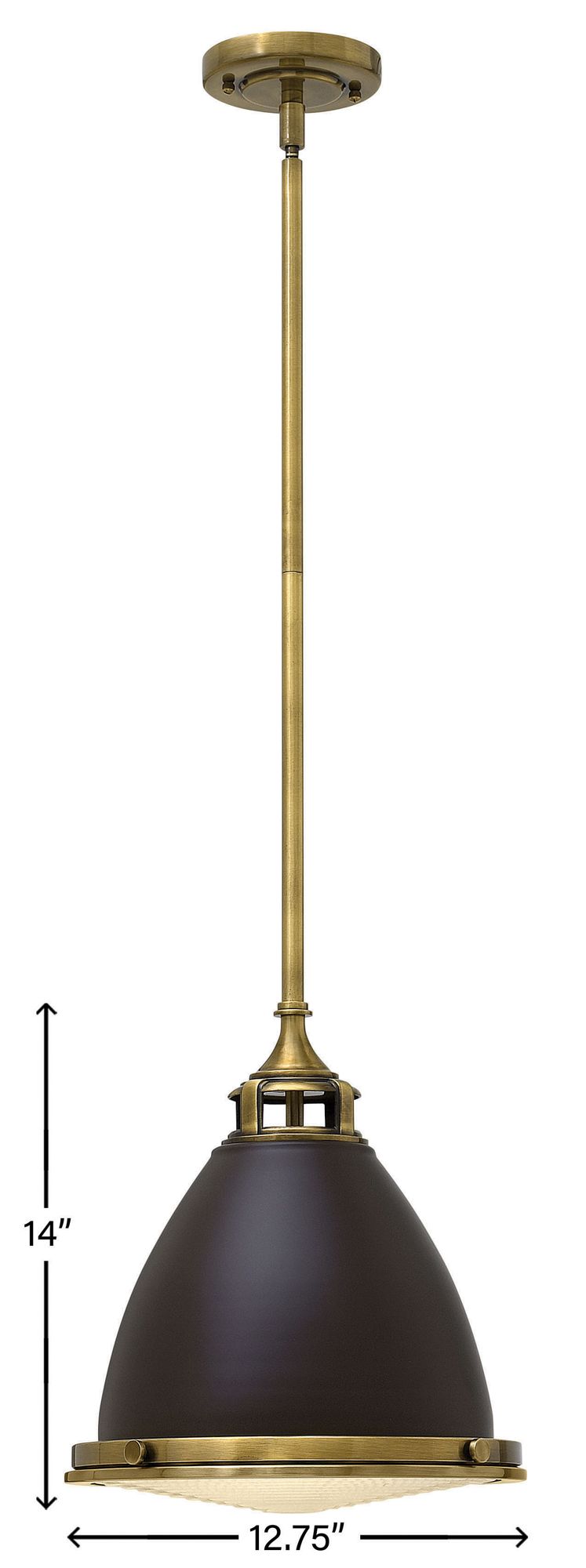 Hinkley Amelia 12 3/4" Wide Buckeye Bronze Pendant