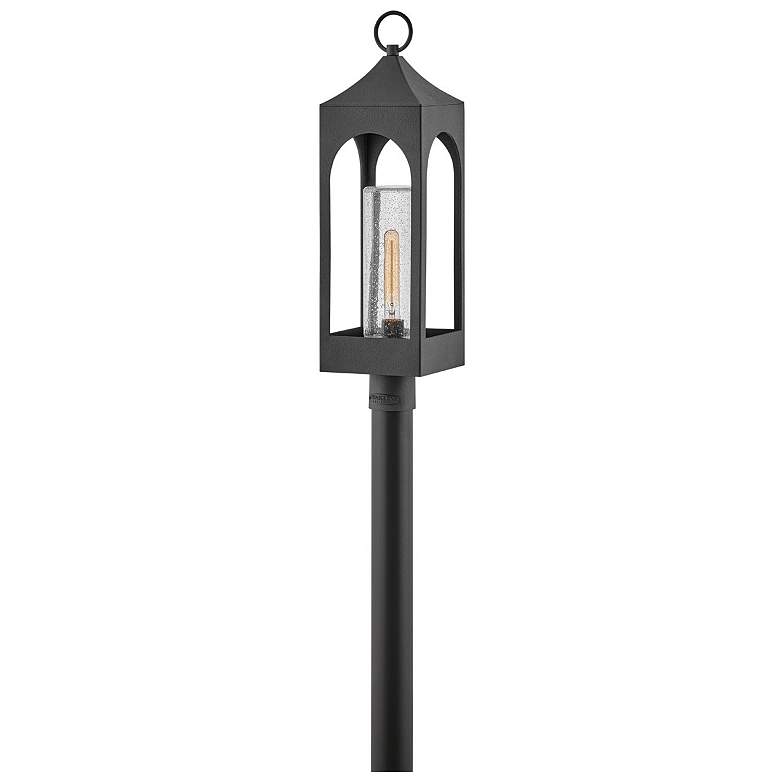 Image 1 Hinkley Amina 27 3/4 inch High Zinc and Seeded Glass Outdoor Post Light