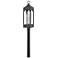 Hinkley Amina 27 3/4" High Zinc and Seeded Glass Outdoor Post Light