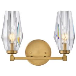 Hinkley Ana 10 1/4" High Heritage Brass 2-Light Wall Sconce