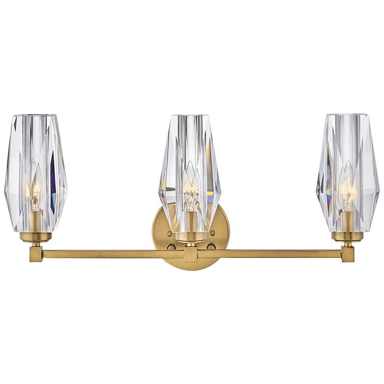 Image 1 Hinkley Ana 23 1/2" Wide Heritage Brass 3-Light Bath Light