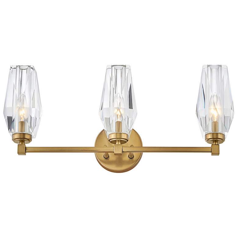 Image 3 Hinkley Ana 23 1/2" Wide Heritage Brass 3-Light Bath Light more views