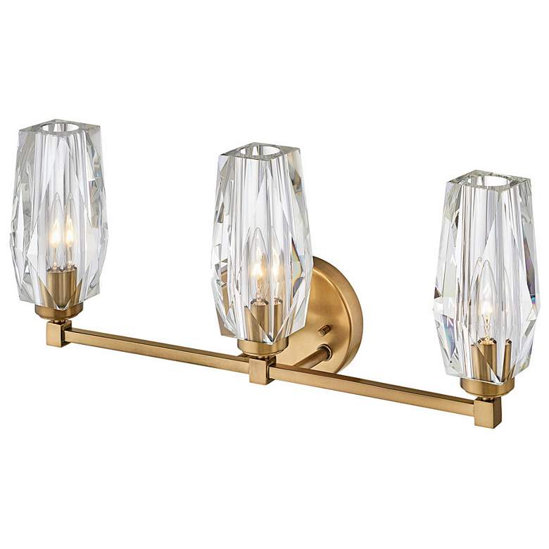Image 5 Hinkley Ana 23 1/2" Wide Heritage Brass 3-Light Bath Light more views