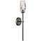 Hinkley Ana 25" High Modern Black Oxide and Crystal Wall Sconce