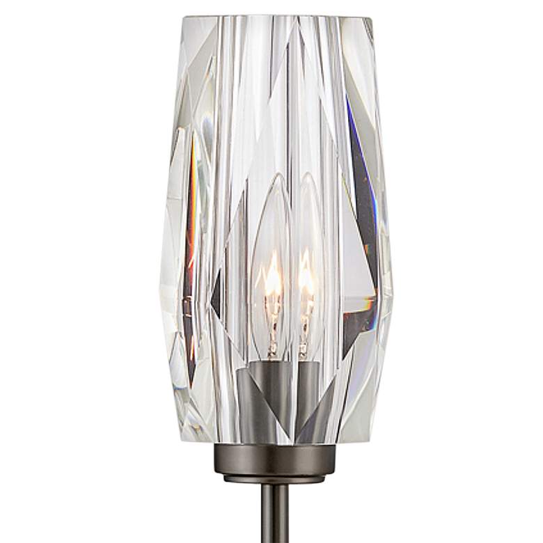 Image 2 Hinkley Ana 25" High Modern Black Oxide and Crystal Wall Sconce more views
