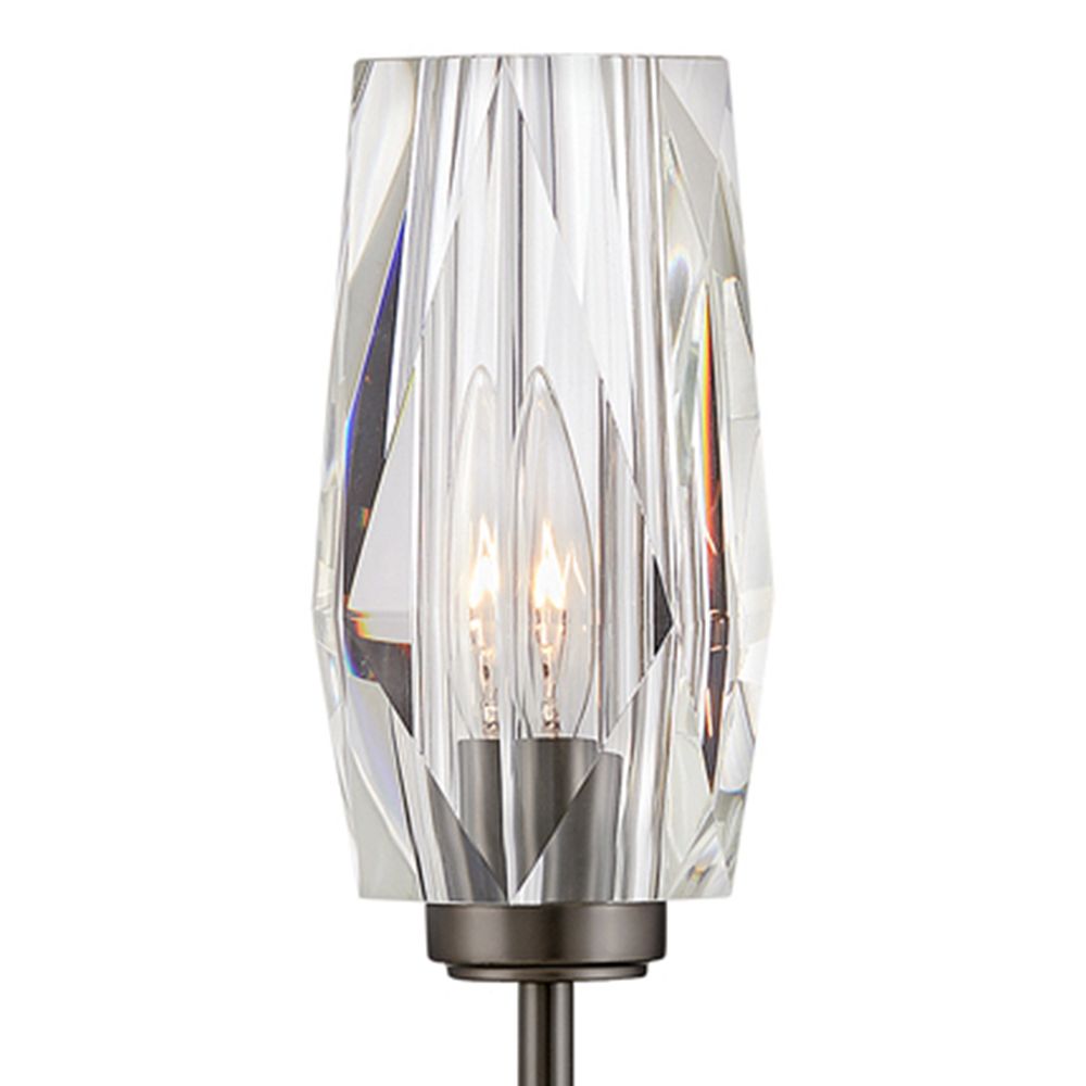 Thumbnail4 of Hinkley Ana 25" High Modern Black Oxide and Crystal Wall Sconce more views