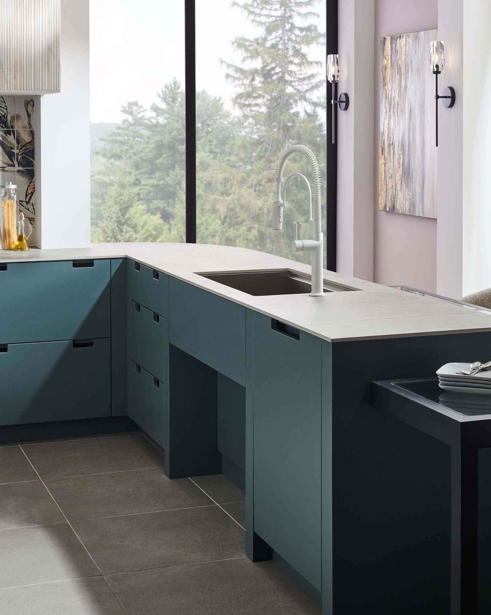 Hinkley Ana 25" High Modern Black Oxide and Crystal Wall Sconce