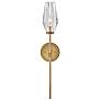 1_Hinkley Ana 25" High Modern Brass and Clear Faceted Glass Wall Sconce