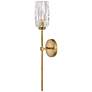 2_Hinkley Ana 25" High Modern Brass and Clear Faceted Glass Wall Sconce more views