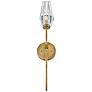3_Hinkley Ana 25" High Modern Brass and Clear Faceted Glass Wall Sconce more views