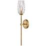 4_Hinkley Ana 25" High Modern Brass and Clear Faceted Glass Wall Sconce more views