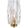 Hinkley Ana 25" High Modern Brass and Clear Faceted Glass Wall Sconce