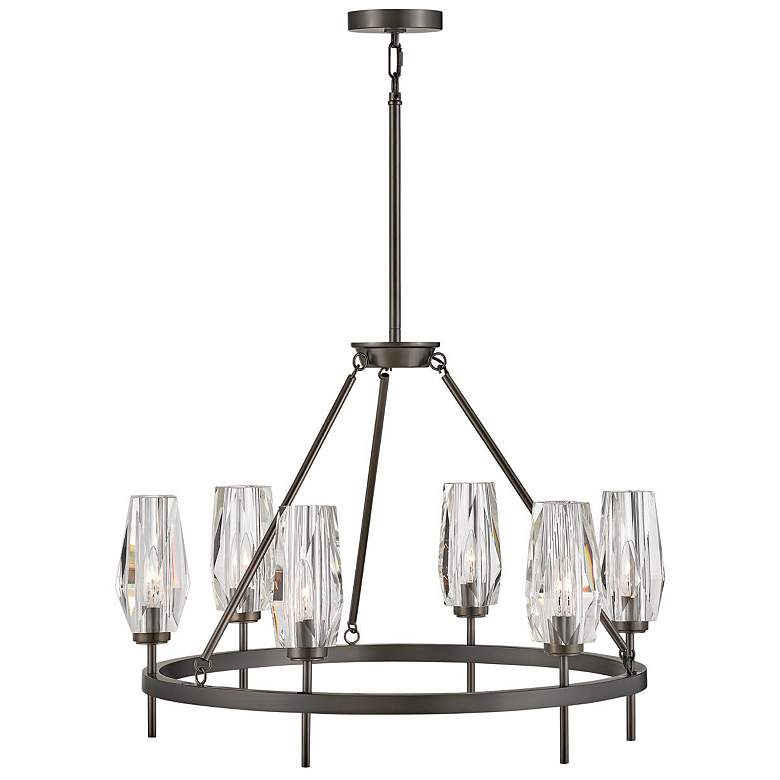 Image 1 Hinkley Ana 30" Wide Black Oxide 6-Light Chandelier