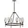 Hinkley Ana 30" Wide Black Oxide 6-Light Chandelier