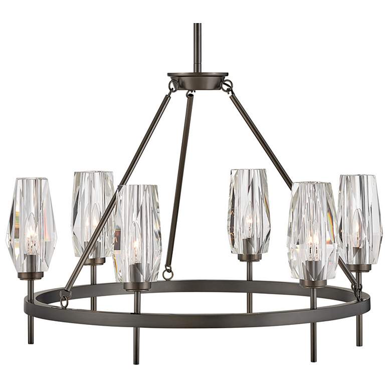 Image 3 Hinkley Ana 30" Wide Black Oxide 6-Light Chandelier more views