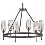3_Hinkley Ana 30" Wide Black Oxide 6-Light Chandelier more views