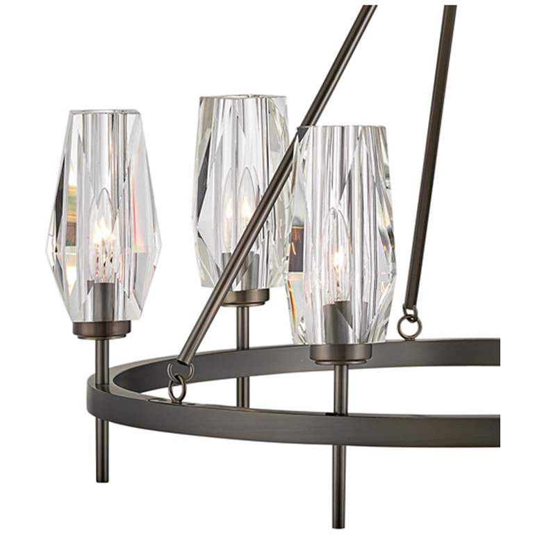Image 4 Hinkley Ana 30" Wide Black Oxide 6-Light Chandelier more views
