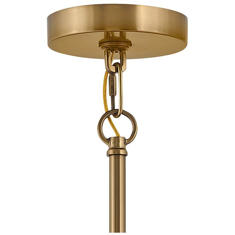 Image 5 Hinkley Ana 30" Wide Heritage Brass and Crystal Round Ring Chandelier more views