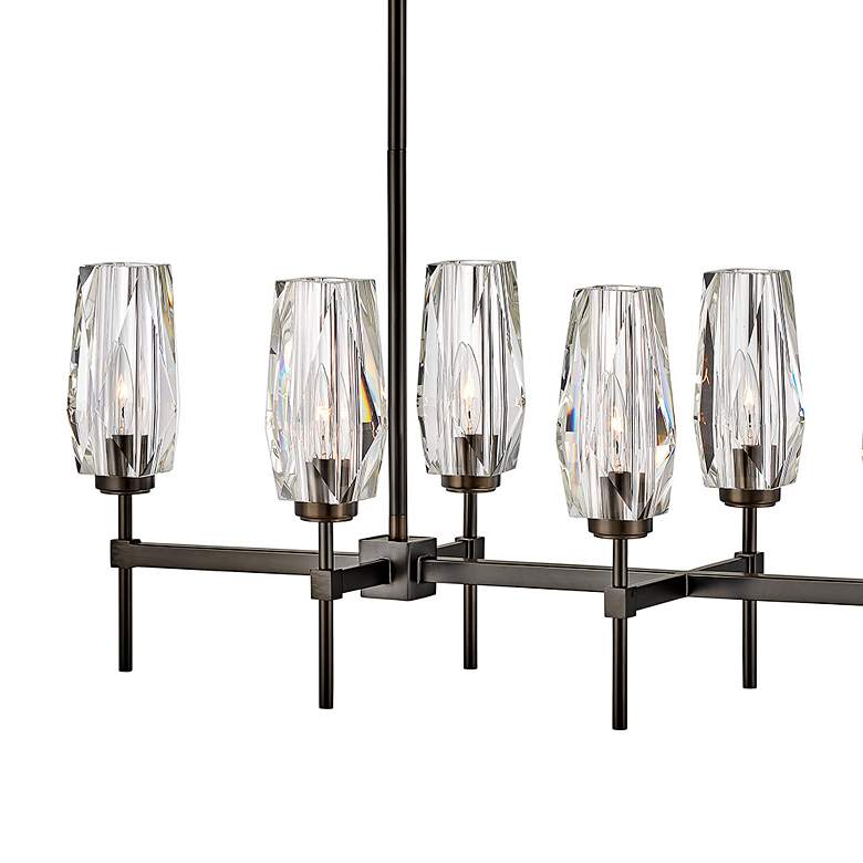 Image 4 Hinkley Ana 46" Wide Black Oxide 8-Light Linear Chandelier more views