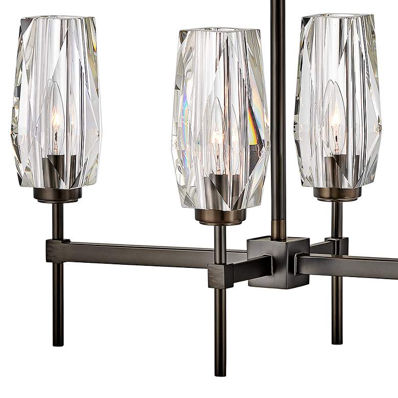Image 5 Hinkley Ana 46" Wide Black Oxide 8-Light Linear Chandelier more views