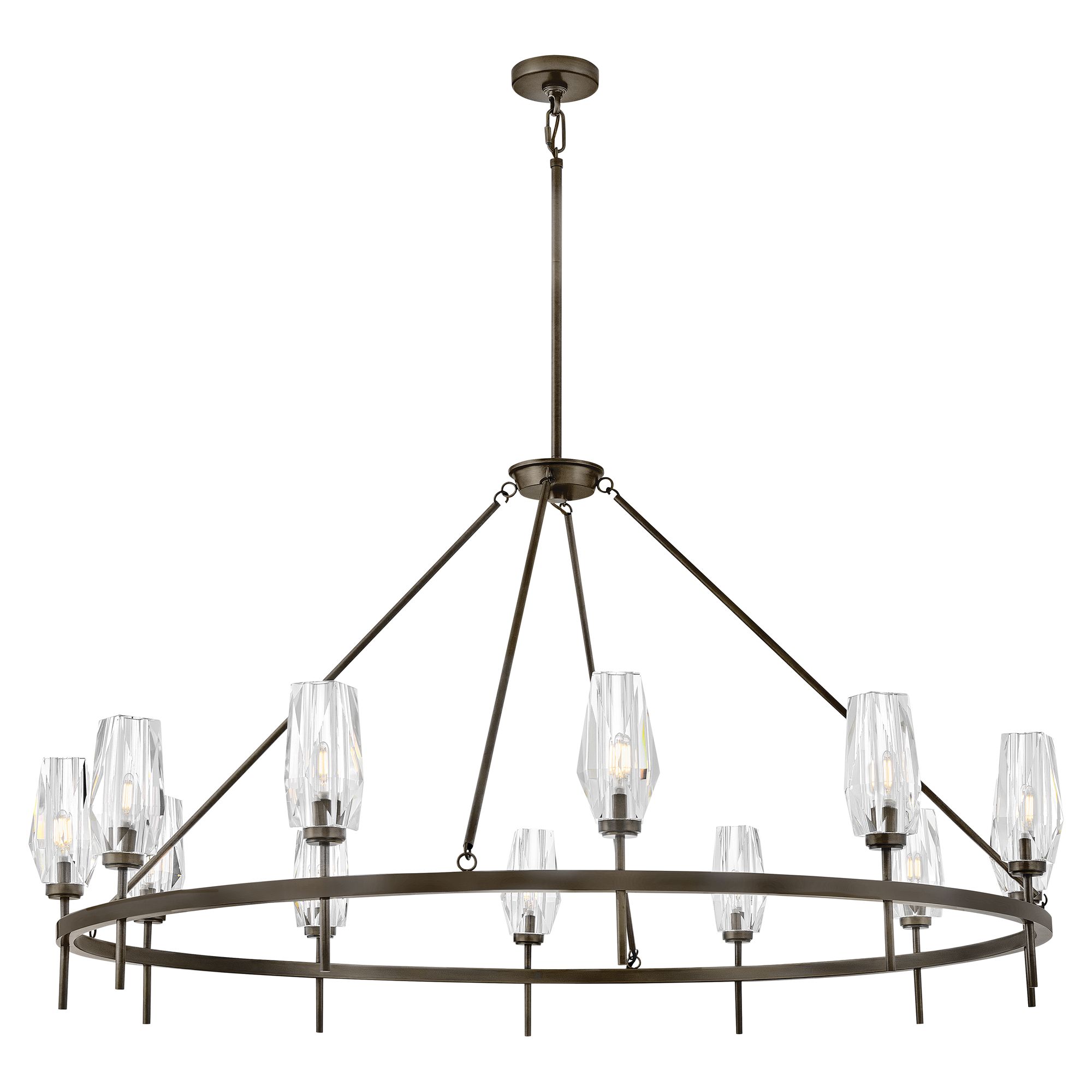 Image 3 Hinkley Ana Extra Large Single Tier Chandelier Black Oxide more views