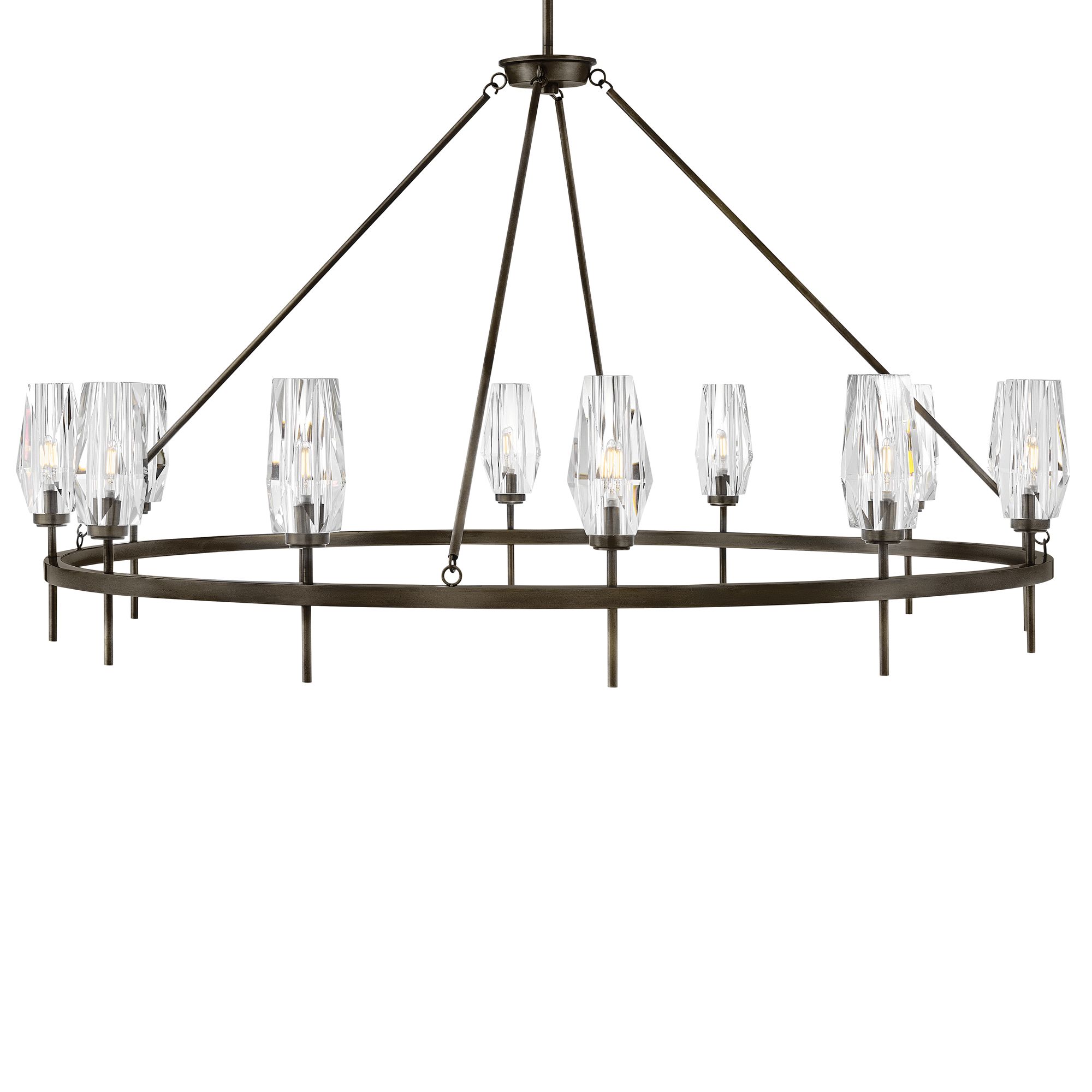 Image 7 Hinkley Ana Extra Large Single Tier Chandelier Black Oxide more views