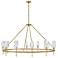 Hinkley Ana Extra Large Single Tier Chandelier Heritage Brass