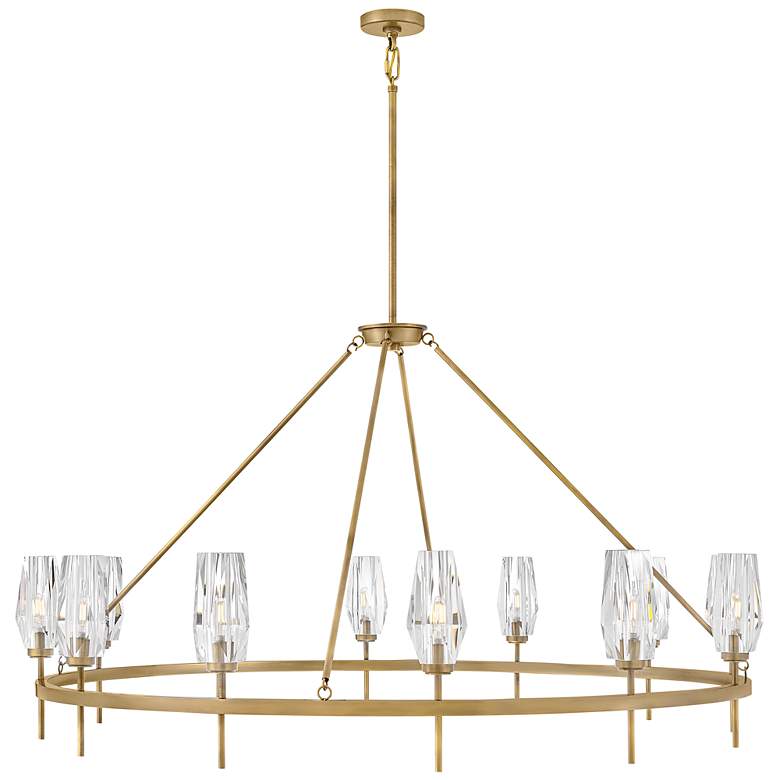 Image 2 Hinkley Ana Extra Large Single Tier Chandelier Heritage Brass more views