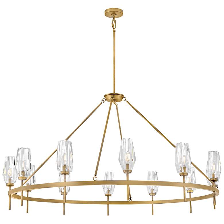 Image 3 Hinkley Ana Extra Large Single Tier Chandelier Heritage Brass more views
