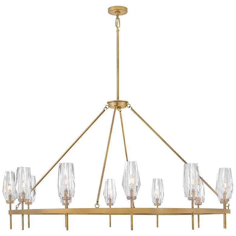 Image 5 Hinkley Ana Extra Large Single Tier Chandelier Heritage Brass more views