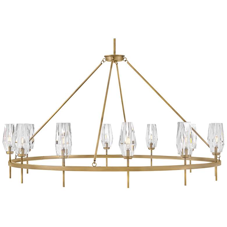Image 7 Hinkley Ana Extra Large Single Tier Chandelier Heritage Brass more views