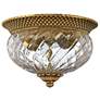 1_Hinkley Anana Plantation 12" Wide Glass and Brass Ceiling Light