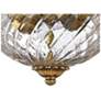 3_Hinkley Anana Plantation 12" Wide Glass and Brass Ceiling Light more views