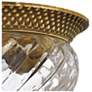 5_Hinkley Anana Plantation 12" Wide Glass and Brass Ceiling Light more views