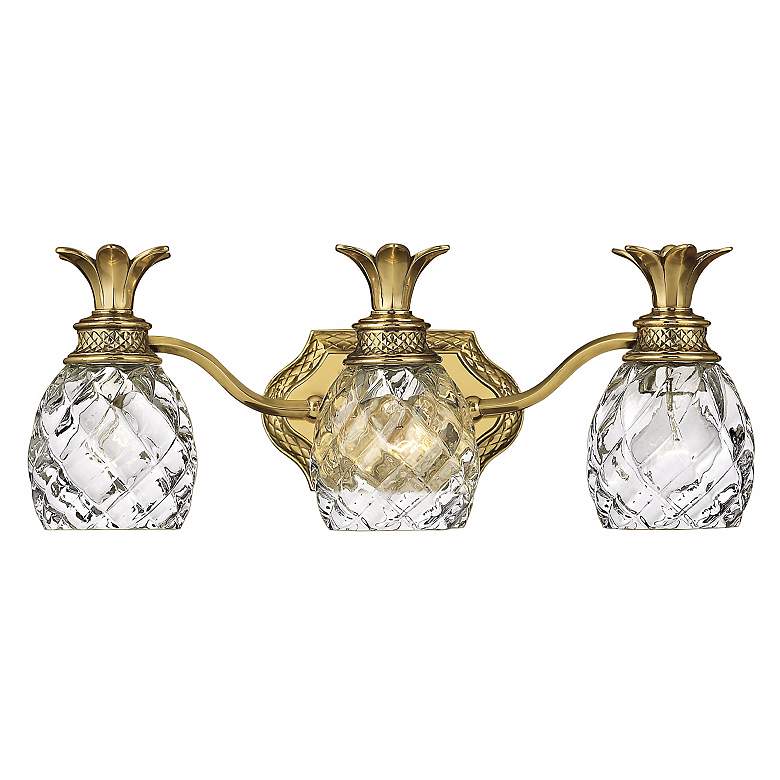 Image 2 Hinkley Anana Plantation 21 1/2" Wide Antique Brass 3-Light Bath Light